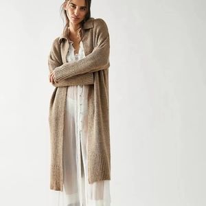 Free people finely maxi cardi